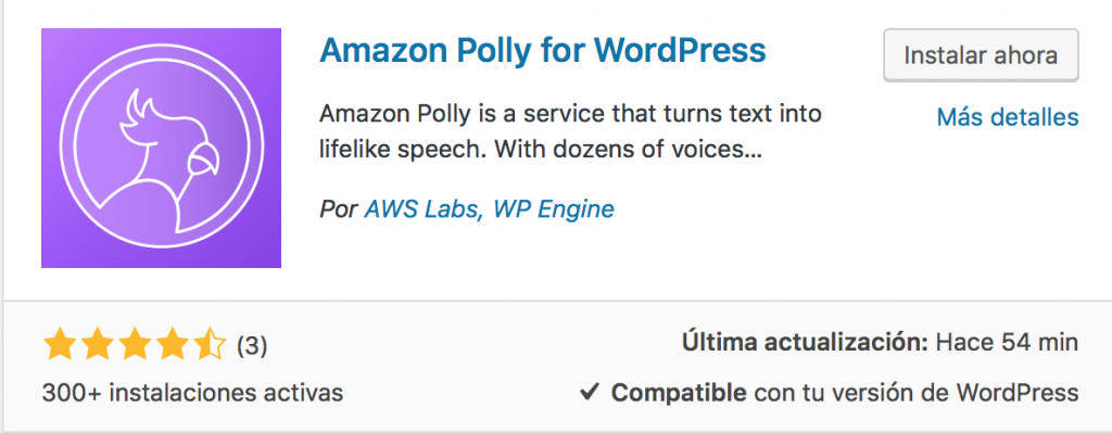 Amazon Polly for WordPress